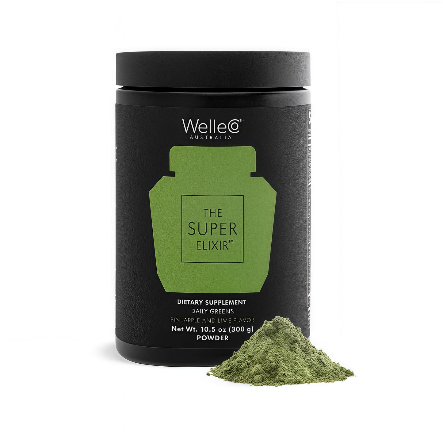 WelleCo The Super Elixir Daily Greens Powder Probiotic Drink Mix