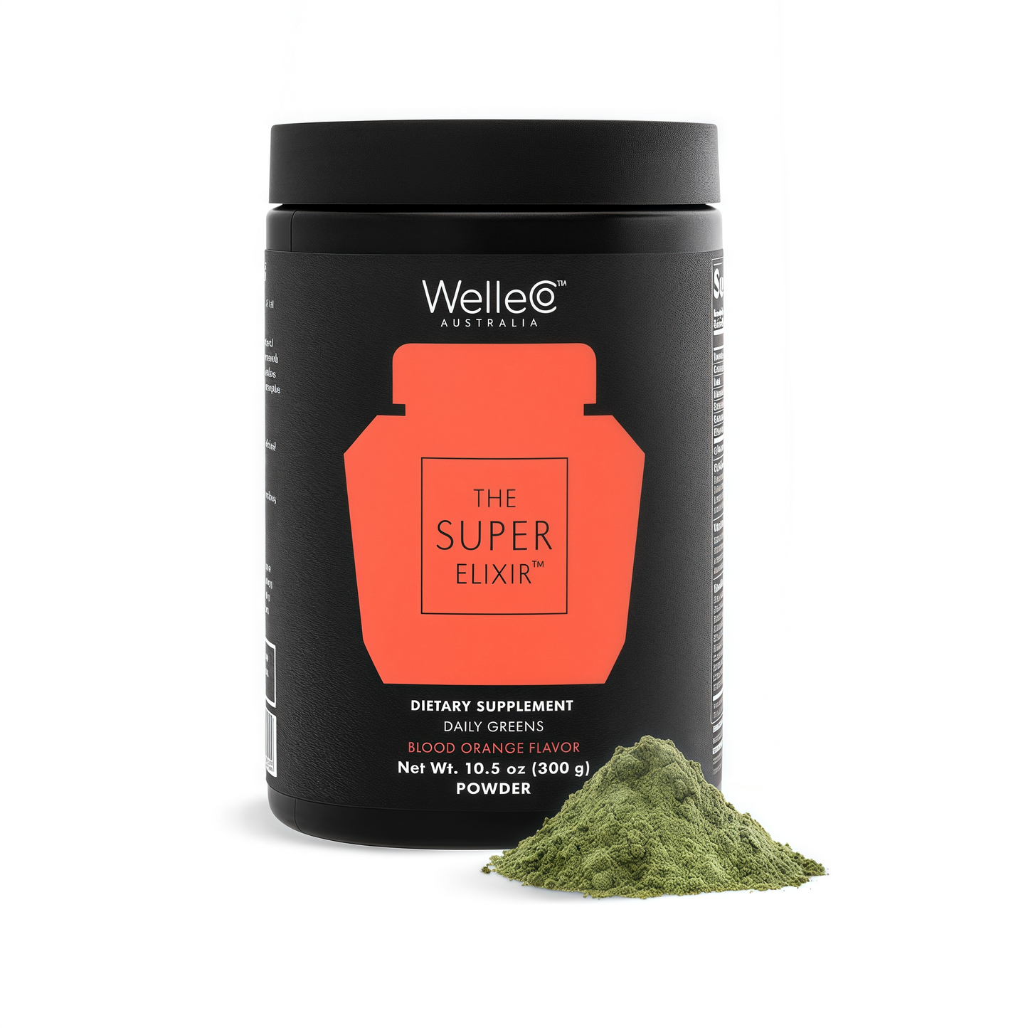 WelleCo The Super Elixir Daily Greens Powder Probiotic Drink Mix