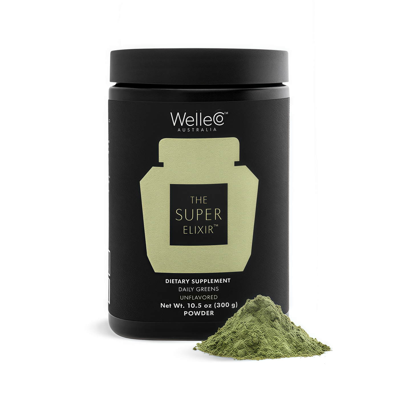 WelleCo The Super Elixir Daily Greens Powder Probiotic Drink Mix