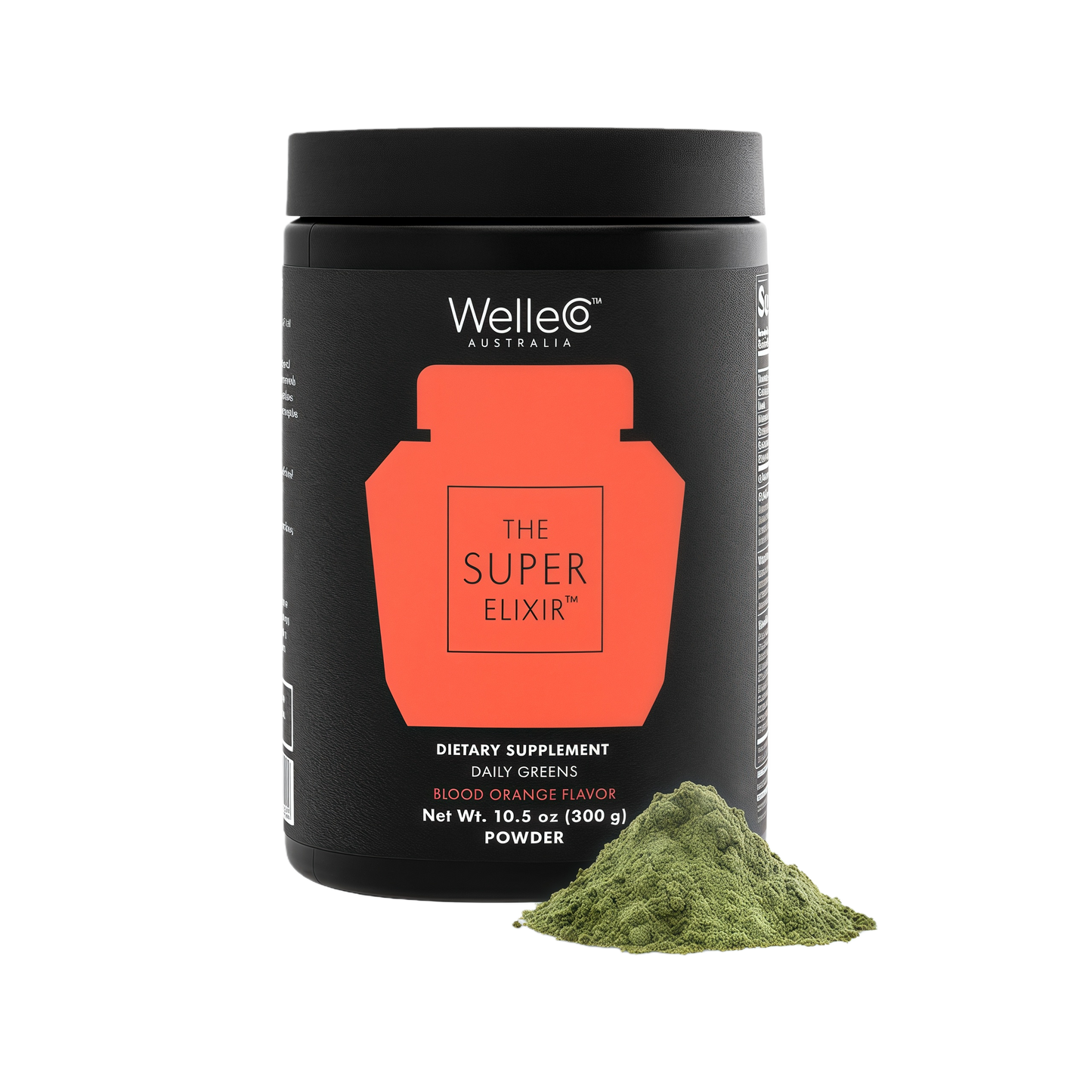 WelleCo The Super Elixir Daily Greens Powder Probiotic Drink Mix