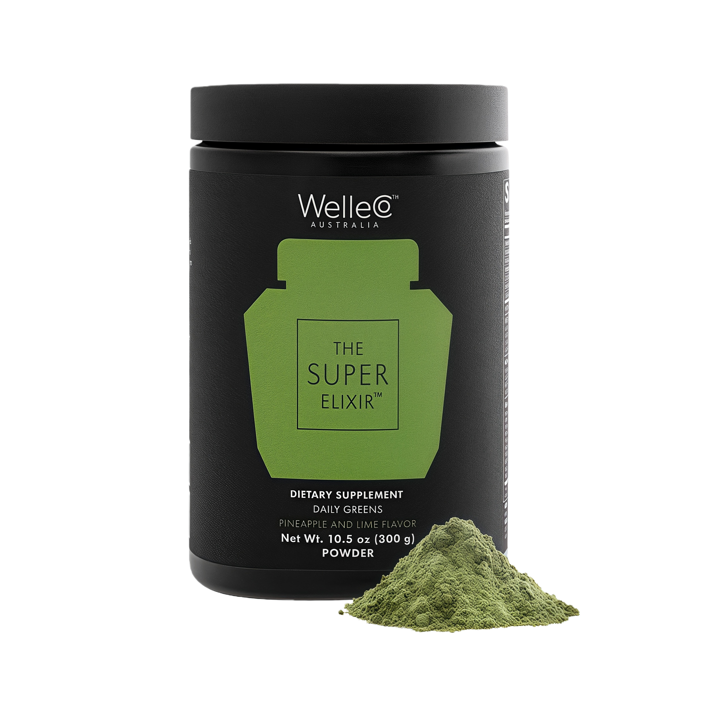 WelleCo The Super Elixir Daily Greens Powder Probiotic Drink Mix
